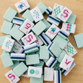 Crystal Cyan Mahjong Set — 160 Tiles