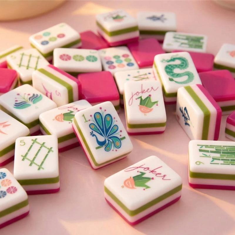 Sorbet Hot Pink Mahjong — 160 Tiles