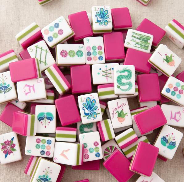 Sorbet Hot Pink Mahjong — 160 Tiles