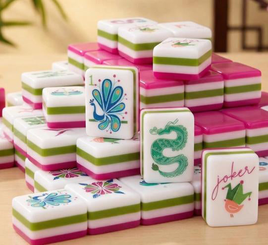 Sorbet Hot Pink Mahjong — 160 Tiles