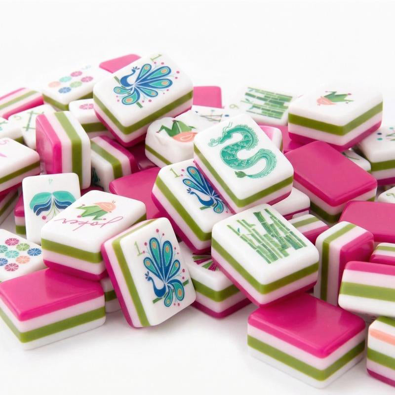 Sorbet Hot Pink Mahjong — 160 Tiles