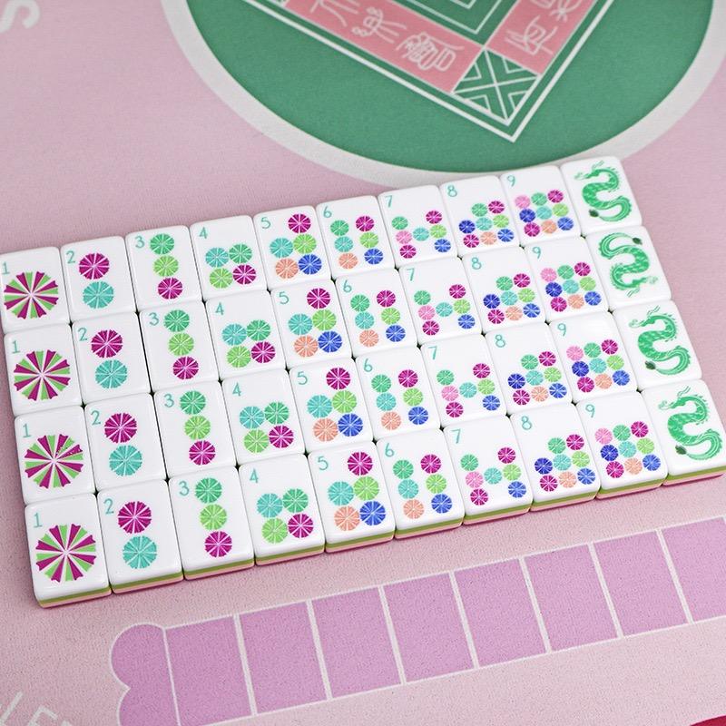 Sorbet Hot Pink Mahjong — 160 Tiles