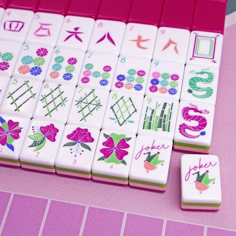Sorbet Hot Pink Mahjong — 160 Tiles