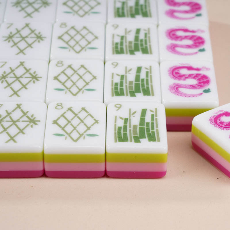 Sorbet Hot Pink Mahjong — 160 Tiles