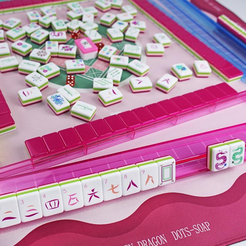 Sorbet Hot Pink Mahjong — 160 Tiles