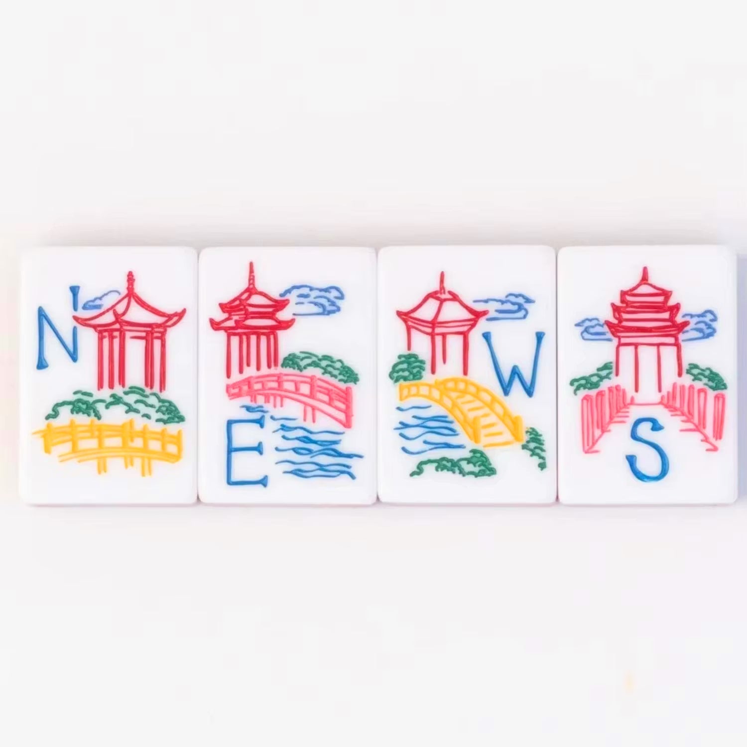 Jade Marble Mahjong Set — 160 Tiles