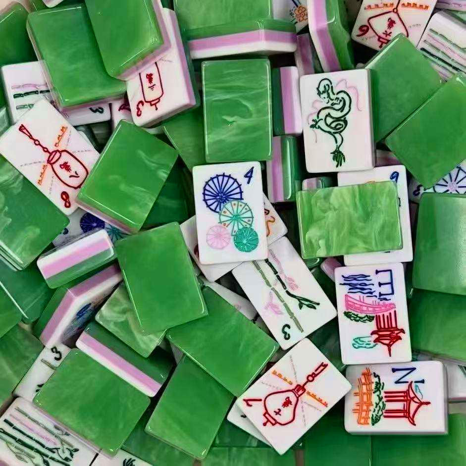 Jade Marble Mahjong Set — 160 Tiles
