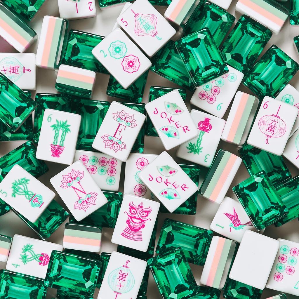 Emerald Green Mahjong Set — 160 Tiles
