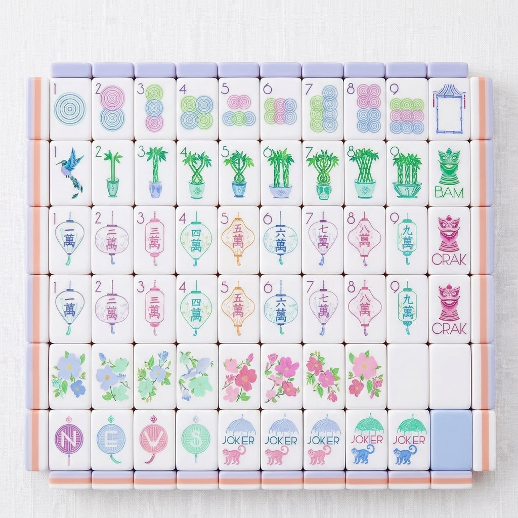 Garden Party Mahjong Set — 160 Tiles