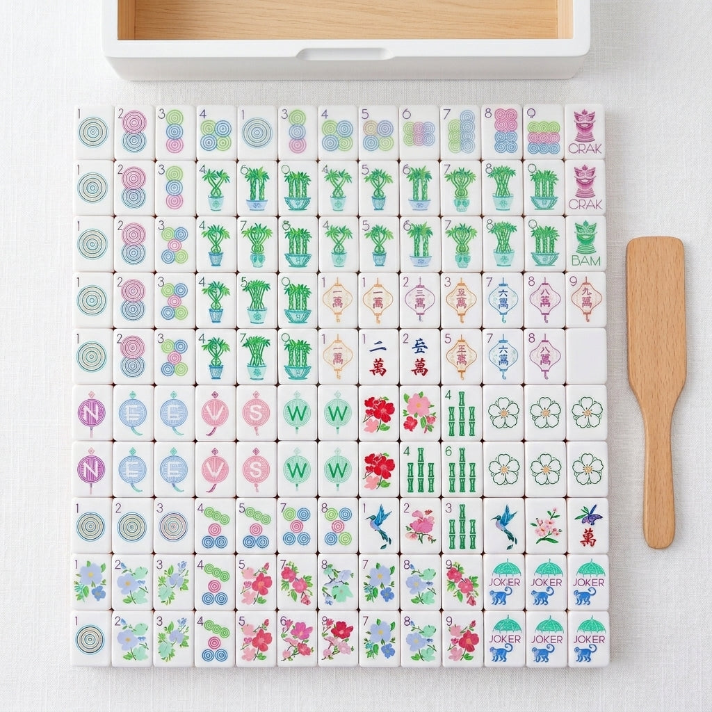 Garden Party Mahjong Set — 160 Tiles