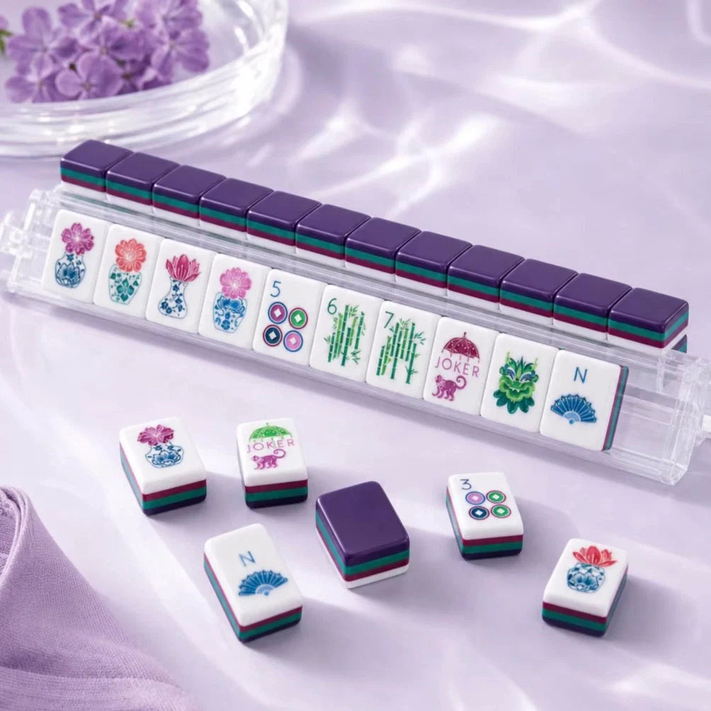 Grape Floral Mahjong Set — 160 Tiles
