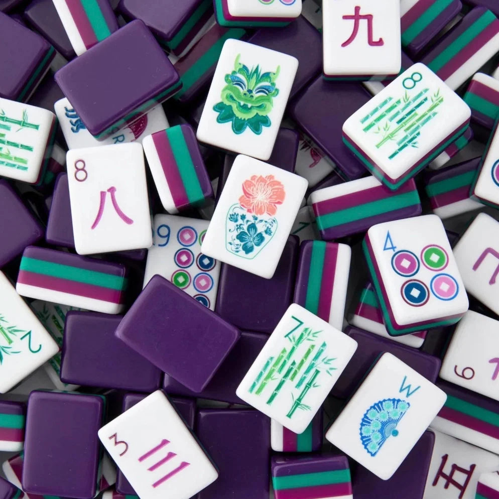 Grape Floral Mahjong Set — 160 Tiles