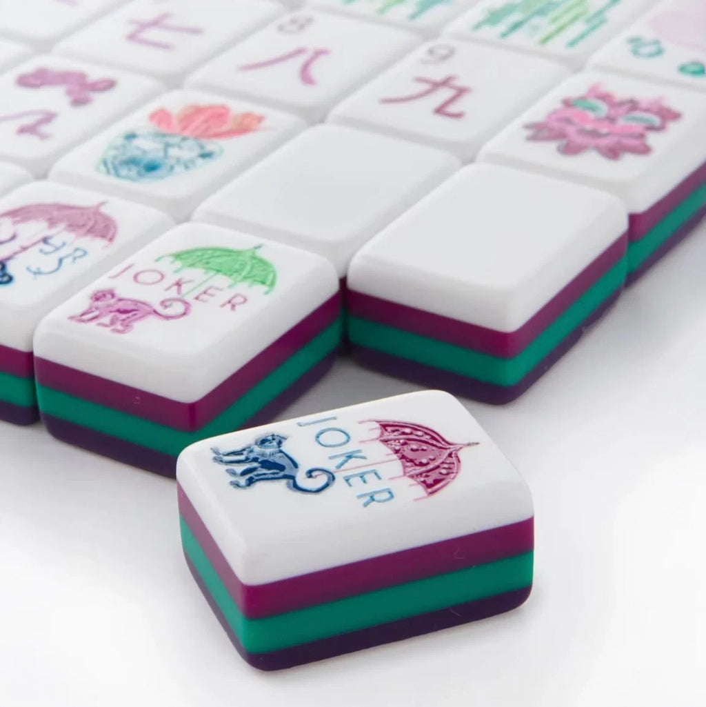 Grape Floral Mahjong Set — 160 Tiles