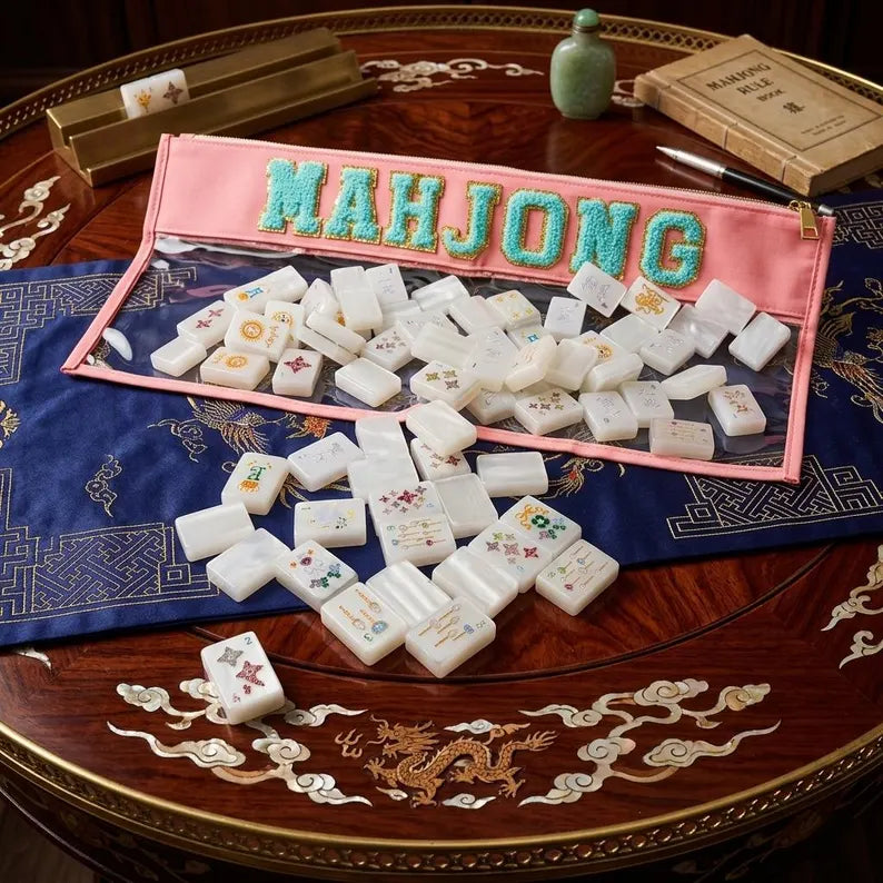 Mother-of-Pearl & Gold Mahjong — 160 Tiles