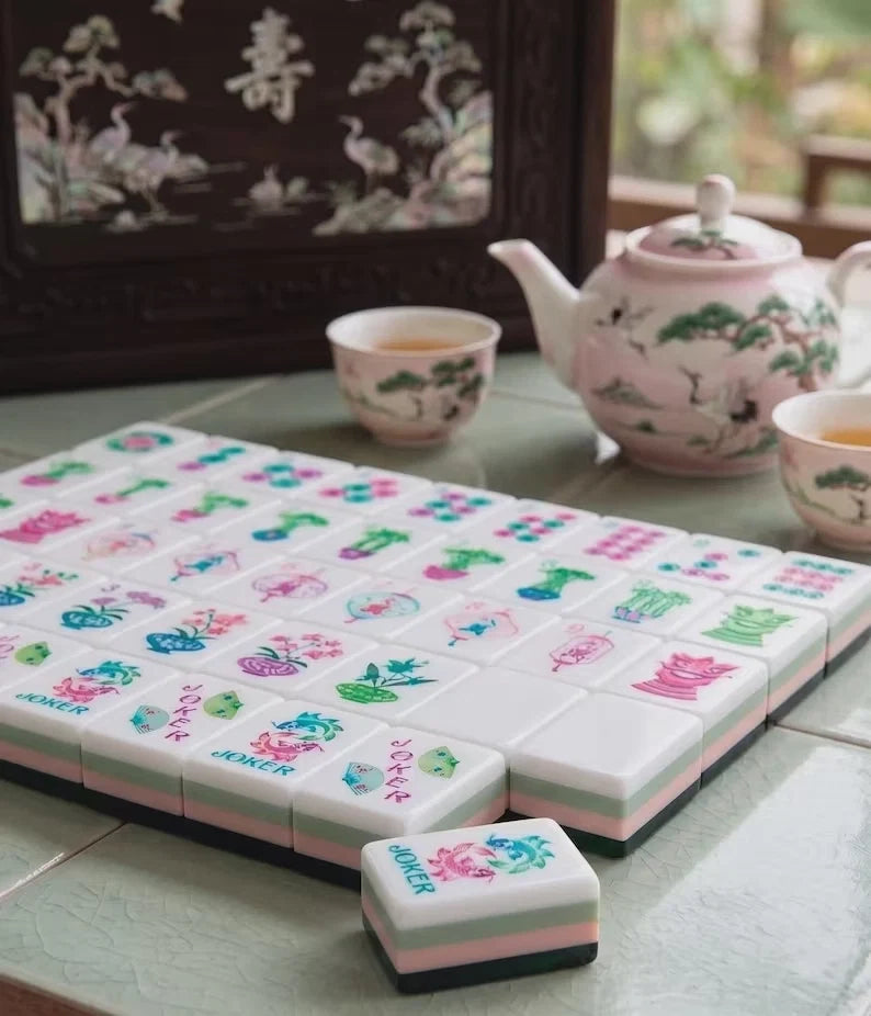 Emerald Green Mahjong Set — 160 Tiles