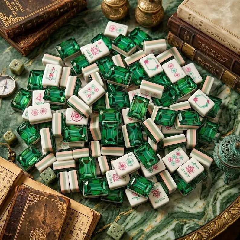 Emerald Green Mahjong Set — 160 Tiles